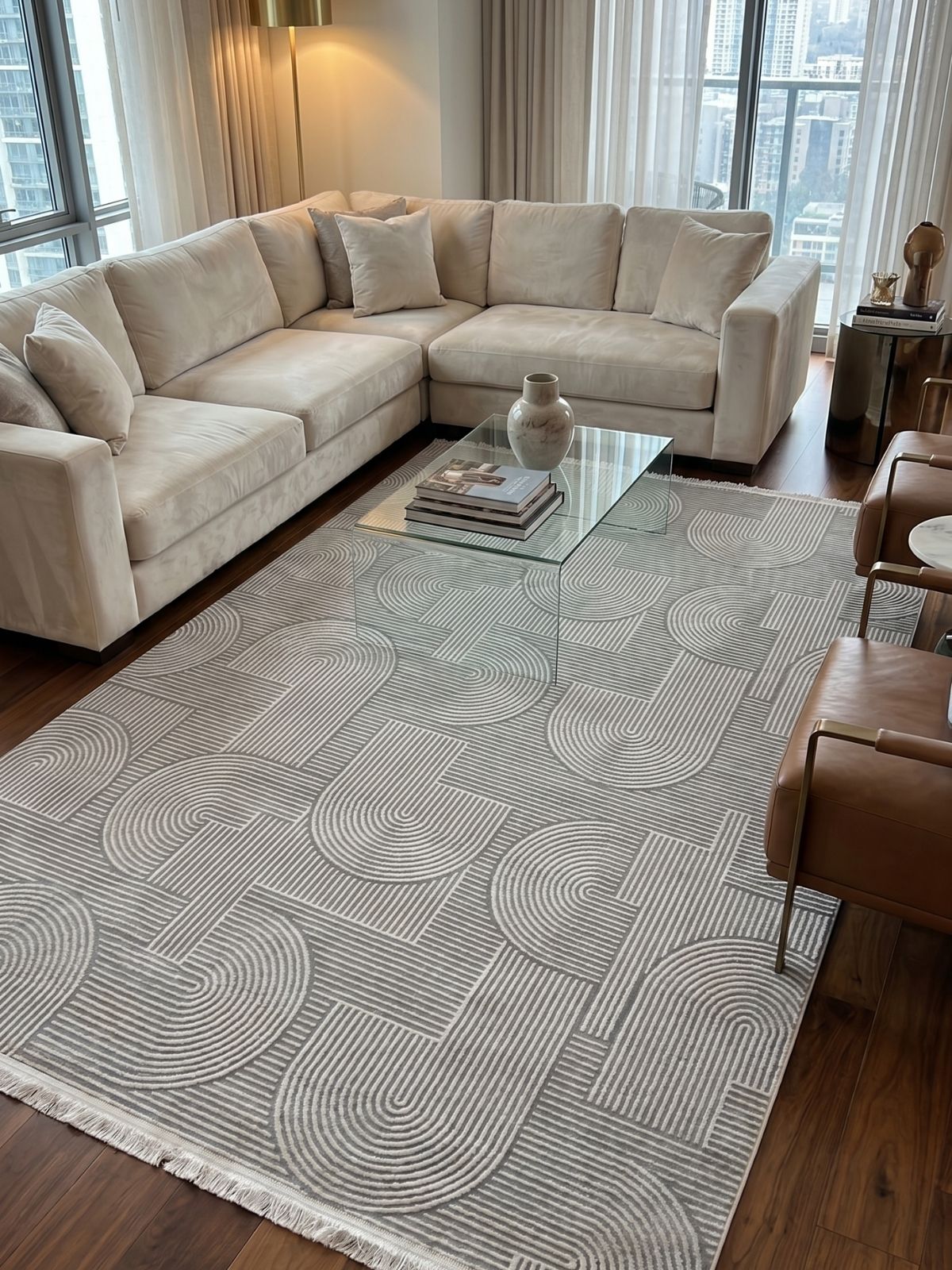 ar-2 (1) Armoni Halı Modern Salon, Mutfak, Oturma Odası Halısı AR-02 - Görsel 1