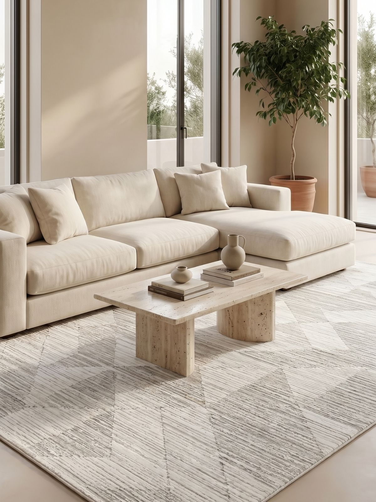 ar-23 (1) Armoni Halı Modern Salon, Mutfak, Oturma Odası Halısı AR-23 - Görsel 1